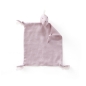 Preview: Schmusetuch Dino Leinen 24x26 cm rosa