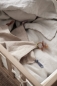 Preview: Schmusetuch mit Knoten 35x35 cm natur