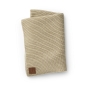 Preview: Gestrickte Wolldecke - Pure Khaki