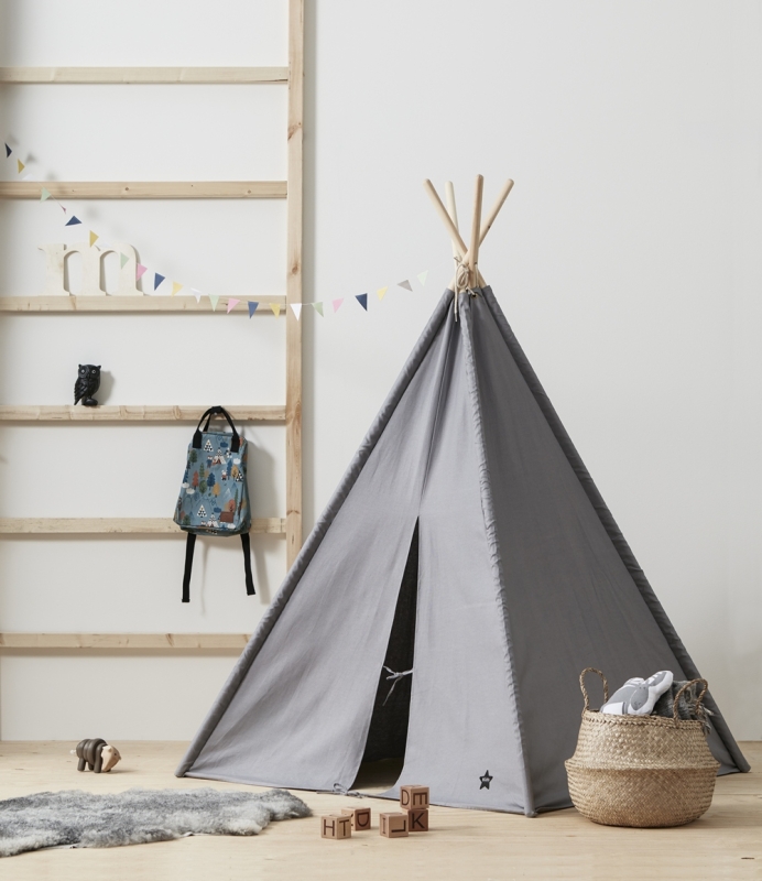 Tipi Zelt grau