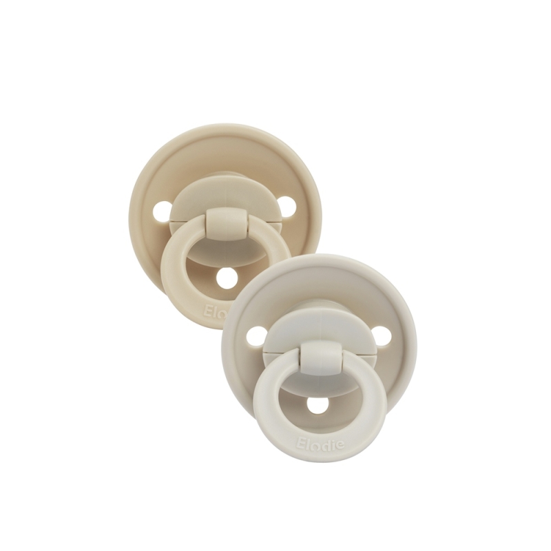 Schnuller 2er-Pack Pure Khaki Silikon -  0-6 Monate