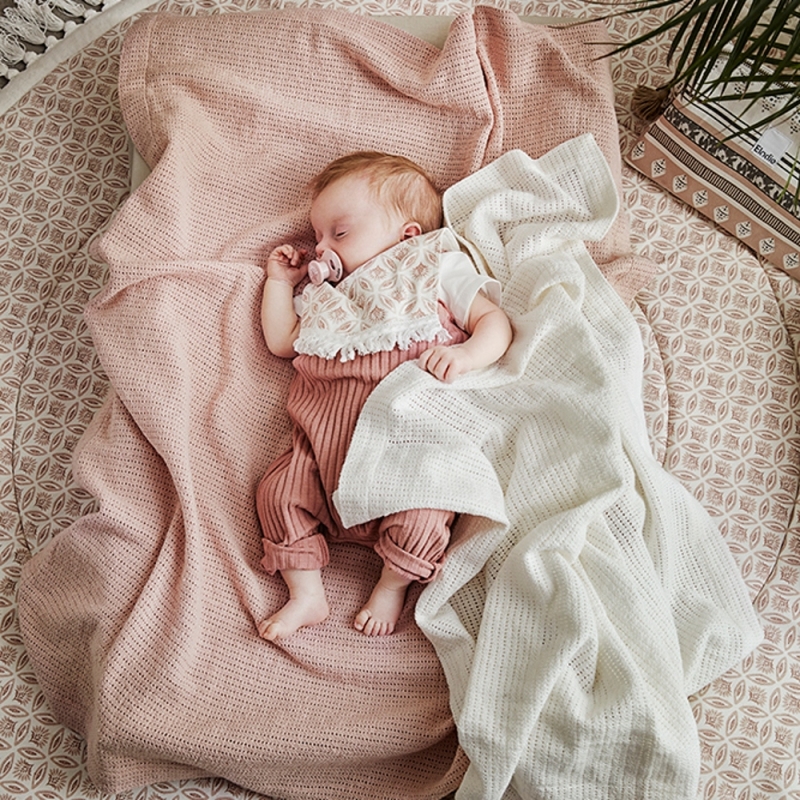 Strickdecke - Powder Pink