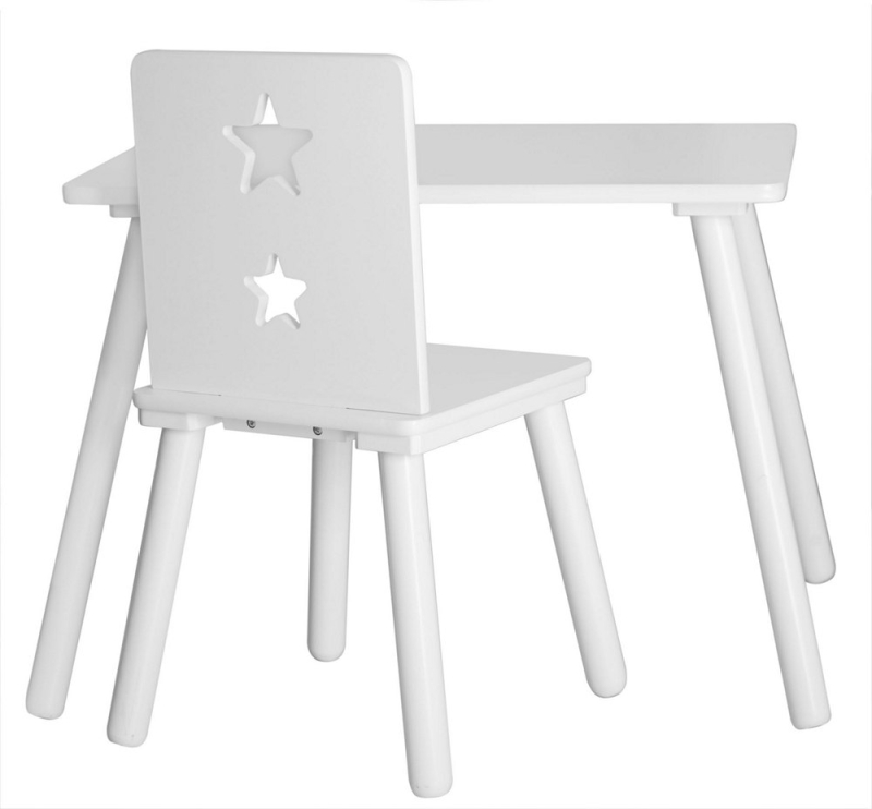 Tisch 60x42, Höhe 45 cm, Star weiß