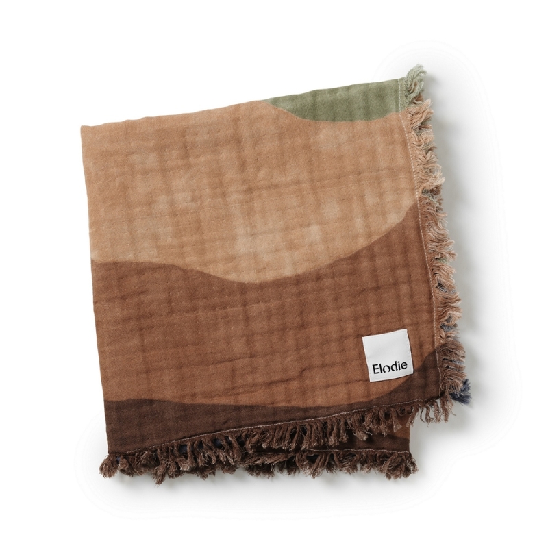 Soft Cotton Decke - Winter Sunset