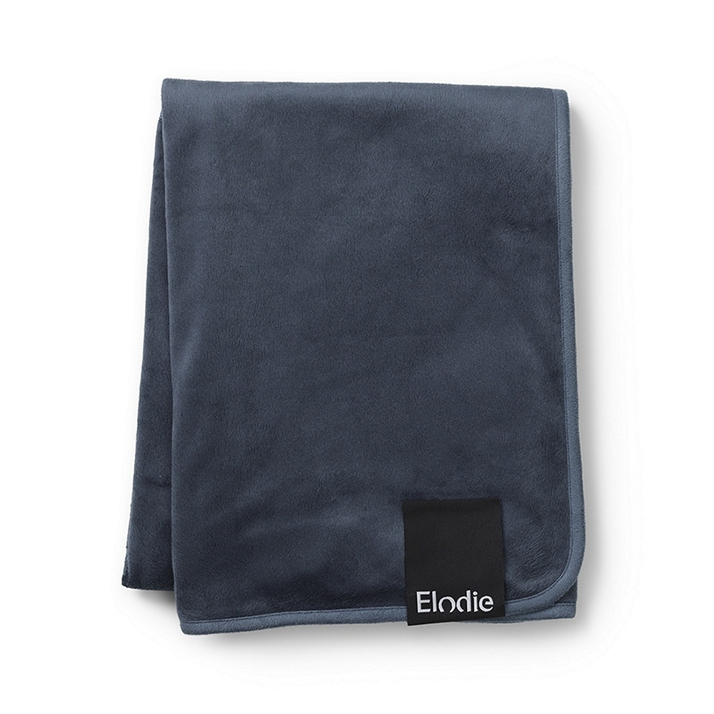 Pearl Velvet Decke - Juniper Blue