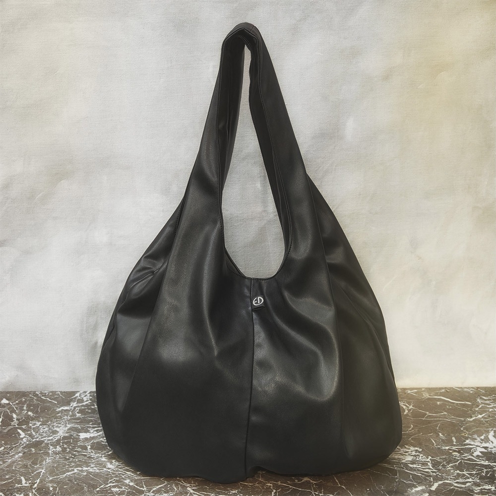 Wickeltasche - Draped tote black