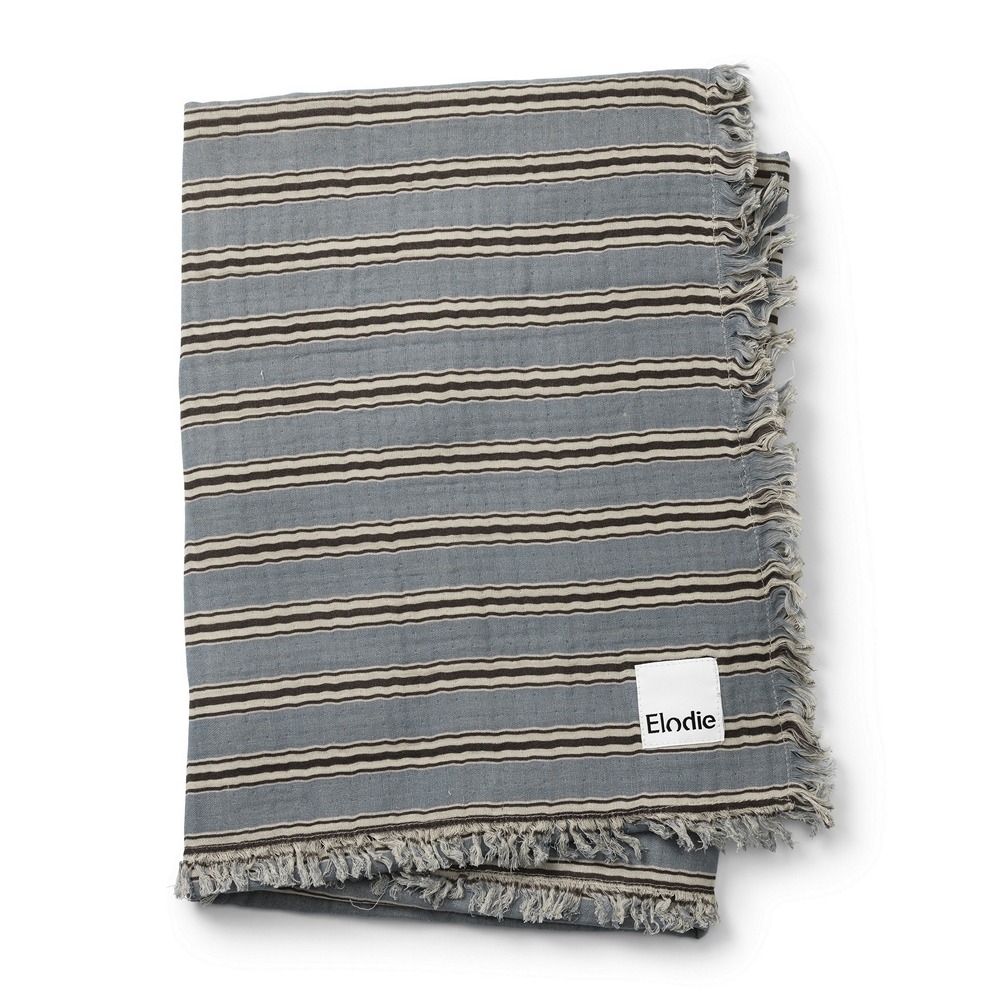 Soft Cotton Decke - Sandy stripe