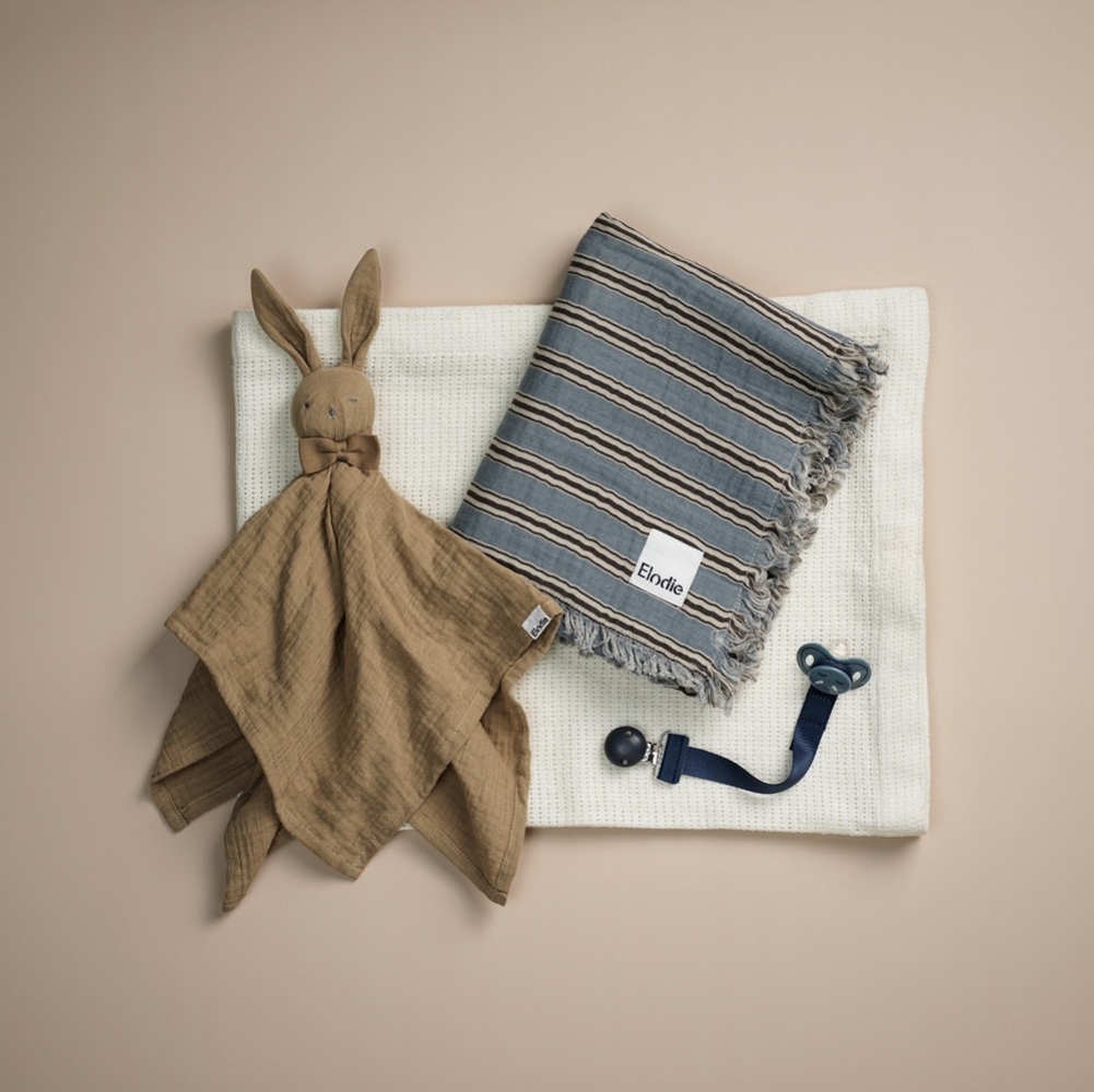 Soft Cotton  Decke - Sandy stripe