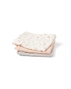 Muslindecken 3er-Set rosa